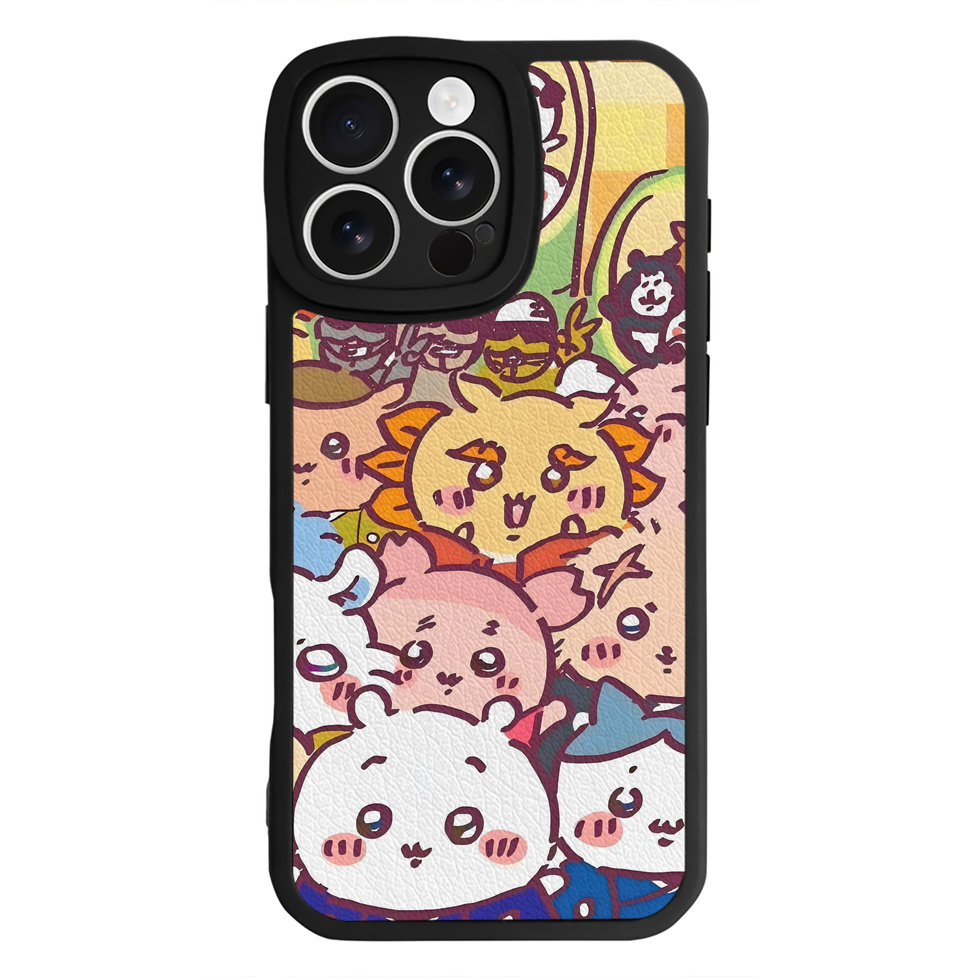 （画像用） ちいかわ Chii-kawa 【iPhone 16シリーズ対応】シリコンスマホケース（レザー調） 材質：シリコン